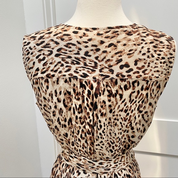 BANANA REPUBLIC Utility Maxi Shirtdress in Leopard Print - Picture 8 of 12